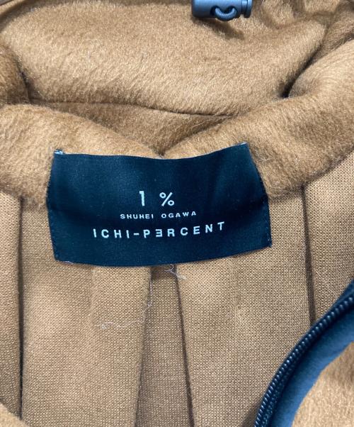 1% SHUHEI OGAWA（イチパーセント シュウヘイオガワ）1% SHUHEI OGAWA (イチパーセント シュウヘイオガワ) ビーバーフードポンチョ ブラウン サイズ:2の古着・服飾アイテム