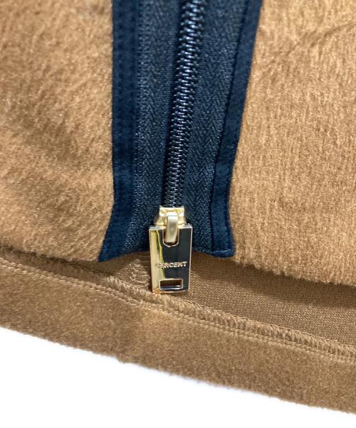 1% SHUHEI OGAWA（イチパーセント シュウヘイオガワ）1% SHUHEI OGAWA (イチパーセント シュウヘイオガワ) ビーバーフードポンチョ ブラウン サイズ:2の古着・服飾アイテム