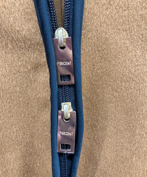 1% SHUHEI OGAWA（イチパーセント シュウヘイオガワ）1% SHUHEI OGAWA (イチパーセント シュウヘイオガワ) ビーバーフードポンチョ ブラウン サイズ:2の古着・服飾アイテム