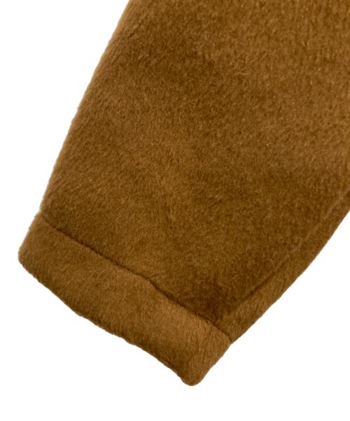 1% SHUHEI OGAWA（イチパーセント シュウヘイオガワ）1% SHUHEI OGAWA (イチパーセント シュウヘイオガワ) ビーバーフードポンチョ ブラウン サイズ:2の古着・服飾アイテム