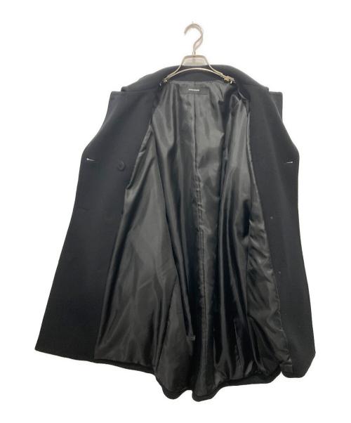 JOURNAL STANDARD（ジャーナルスタンダード）JOURNAL STANDARD (ジャーナルスタンダード) Super140 ミドルPコート ブラック サイズ:38の古着・服飾アイテム