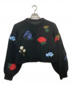 Ameriアメリ）の古着「AMANDA MOHAIR KNIT TOP」｜ブラック