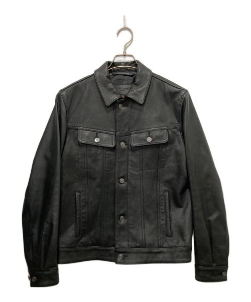 COACH（コーチ）COACH (コーチ) レザートラッカージャケット ブラック サイズ:Sの古着・服飾アイテム