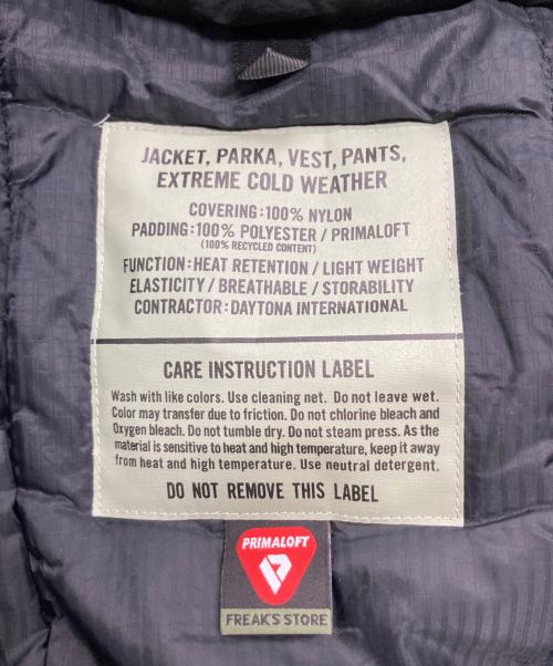 FREAK'S STORE（フリークスストア）FREAK'S STORE (フリークスストア) PRIMALOFT LEVEL7 ジャケット ブラック サイズ:Freeの古着・服飾アイテム