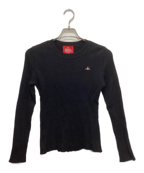 Vivienne Westwood RED LABEL（ヴィヴィアンウエストウッドレッドレーベル）Vivienne Westwood RED LABEL (ヴィヴィアンウエストウッドレッドレーベル) クルーネックニット ブラック サイズ:00の古着・服飾アイテム
