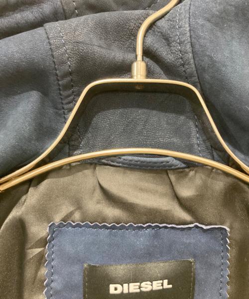 DIESEL（ディーゼル）DIESEL (ディーゼル) スエードジップパーカー ネイビー サイズ:Mの古着・服飾アイテム