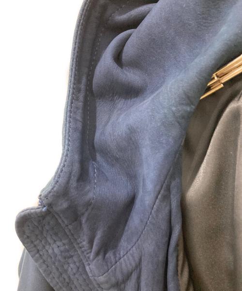DIESEL（ディーゼル）DIESEL (ディーゼル) スエードジップパーカー ネイビー サイズ:Mの古着・服飾アイテム