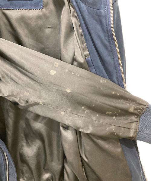 DIESEL（ディーゼル）DIESEL (ディーゼル) スエードジップパーカー ネイビー サイズ:Mの古着・服飾アイテム