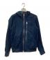 DIESEL（ディーゼル）の古着「スエードジップパーカー」｜ネイビー