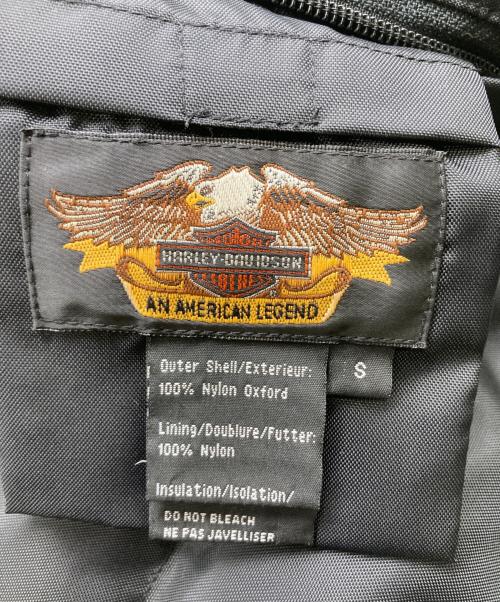 HARLEY-DAVIDSON（ハーレーダビッドソン）HARLEY-DAVIDSON (ハーレーダビッドソン) リバーシブルダウンジャケット ブラック サイズ:Sの古着・服飾アイテム