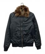 ）の古着「ファー付MA-1ジャケット」｜ブラック