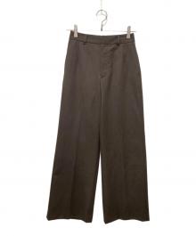 Plage（プラージュ）の古着「WOOL TWILL スラックス」｜ブラウン