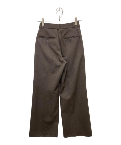 Plage（プラージュ）Plage (プラージュ) WOOL TWILL スラックス ブラウン サイズ:34の古着・服飾アイテム
