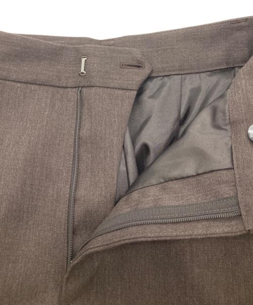 Plage（プラージュ）Plage (プラージュ) WOOL TWILL スラックス ブラウン サイズ:34の古着・服飾アイテム