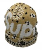 SUPREMEシュプリーム）の古着「Bandana Big Logo Beanie」｜ベージュ