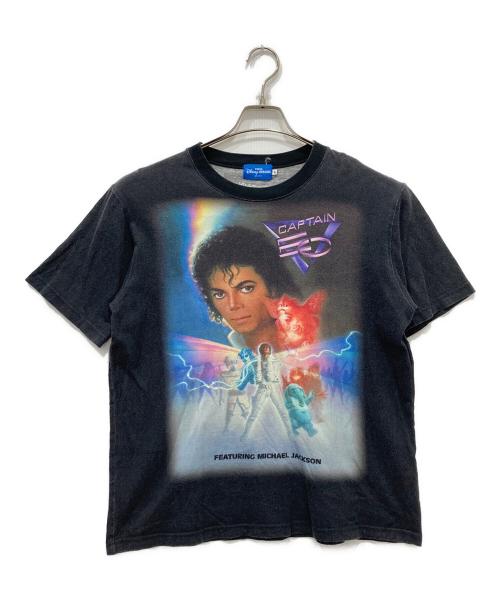 DISNEY（ディズニー）Disney (ディズニー) CAPTAIN EO プリントTシャツ ブラック サイズ:Lの古着・服飾アイテム