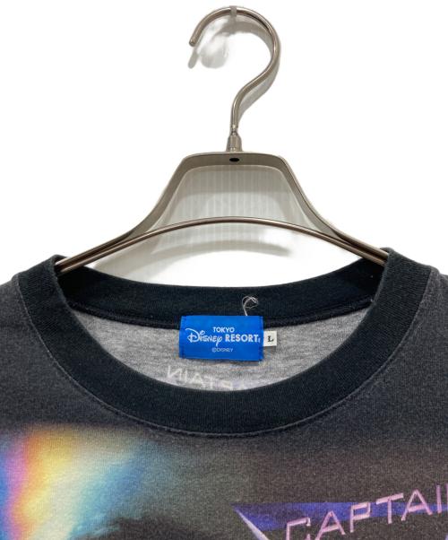 DISNEY（ディズニー）Disney (ディズニー) CAPTAIN EO プリントTシャツ ブラック サイズ:Lの古着・服飾アイテム