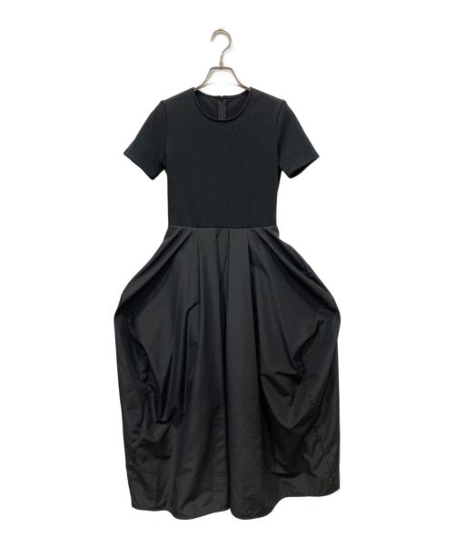 allureville（アルアバイル）allureville (アルアバイル) エコリブカットドッキングワンピース ブラック サイズ:Mの古着・服飾アイテム