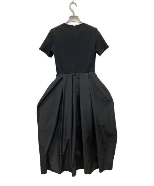 allureville（アルアバイル）allureville (アルアバイル) エコリブカットドッキングワンピース ブラック サイズ:Mの古着・服飾アイテム