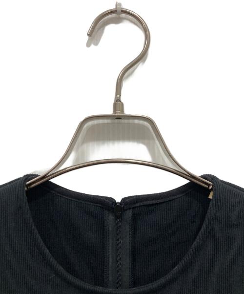 allureville（アルアバイル）allureville (アルアバイル) エコリブカットドッキングワンピース ブラック サイズ:Mの古着・服飾アイテム