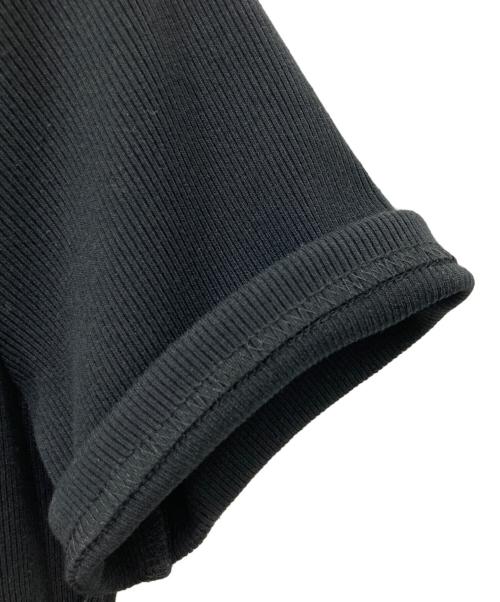 allureville（アルアバイル）allureville (アルアバイル) エコリブカットドッキングワンピース ブラック サイズ:Mの古着・服飾アイテム