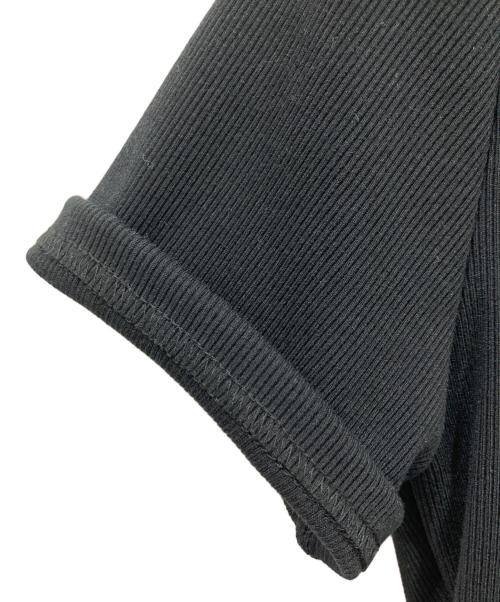 allureville（アルアバイル）allureville (アルアバイル) エコリブカットドッキングワンピース ブラック サイズ:Mの古着・服飾アイテム