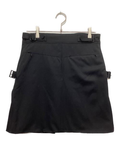 SUBLATIONS（サブレーションズ）SUBLATIONS (サブレーションズ) SUPER140 WRAP GURKHA SKIRT ブラック サイズ:Freeの古着・服飾アイテム