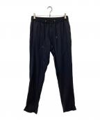 PAUL SMITHポールスミス）の古着「ソリッドウール テーパード トラウザーズ」｜ネイビー