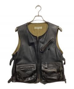 HELMUT LANG 本人期 ダークグレー ノースリーブベスト 中古・古着通販】HELMUT LANG (ヘルムートラング) ベスト/本人期黒タグ