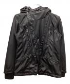 JACKROSEジャックローズ）の古着「マルチジップフーデッドジャケット」｜ブラック