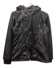 JACKROSE（ジャックローズ）の古着「マルチジップフーデッドジャケット」｜ブラック