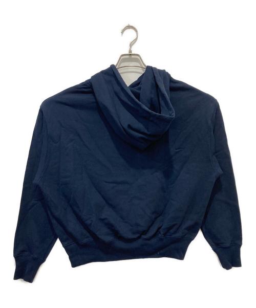 POLO RALPH LAUREN（ポロ・ラルフローレン）POLO RALPH LAUREN (ポロ・ラルフローレン) レザーパッチフーディー ネイビー サイズ:Sの古着・服飾アイテム