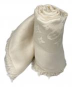 LOUIS VUITTONルイ ヴィトン）の古着「ショール・モノグラム」｜ホワイト