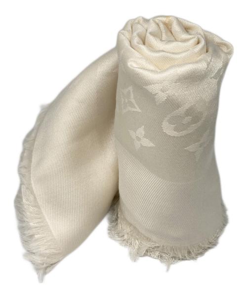 LOUIS VUITTON（ルイ ヴィトン）LOUIS VUITTON (ルイ ヴィトン) ショール・モノグラム ホワイト サイズ:下記参照の古着・服飾アイテム