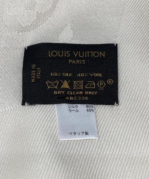 LOUIS VUITTON（ルイ ヴィトン）LOUIS VUITTON (ルイ ヴィトン) ショール・モノグラム ホワイト サイズ:下記参照の古着・服飾アイテム