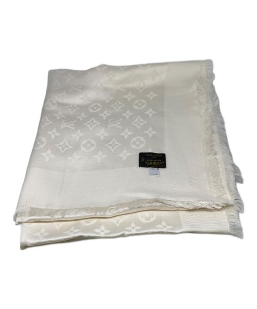 LOUIS VUITTON（ルイ ヴィトン）LOUIS VUITTON (ルイ ヴィトン) ショール・モノグラム ホワイト サイズ:下記参照の古着・服飾アイテム