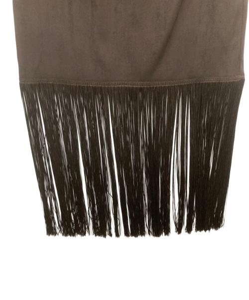 JOURNAL STANDARD（ジャーナルスタンダード）JOURNAL STANDARD (ジャーナルスタンダード) フェイクスウェードフリンジスカート ブラウン サイズ:記載なしの古着・服飾アイテム