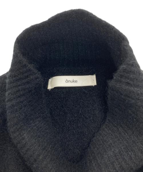 anuke（アンヌーク）anuke (アンヌーク) Cocoon Knit Onepiece ブラック サイズ:36の古着・服飾アイテム