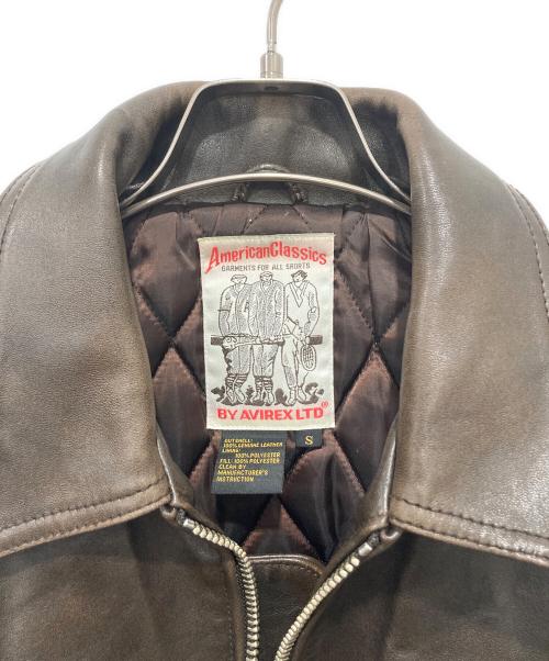 AVIREX（アヴィレックス）AVIREX (アヴィレックス) SIGNATURE VARSITY JACKET ブラウン サイズ:Sの古着・服飾アイテム