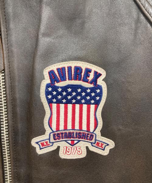 AVIREX（アヴィレックス）AVIREX (アヴィレックス) SIGNATURE VARSITY JACKET ブラウン サイズ:Sの古着・服飾アイテム