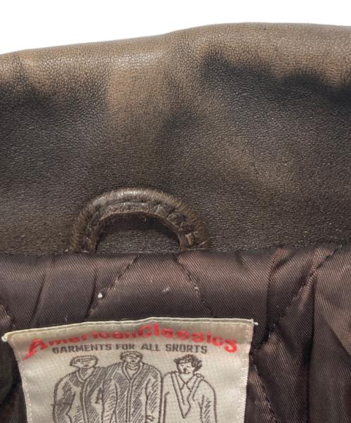 AVIREX（アヴィレックス）AVIREX (アヴィレックス) SIGNATURE VARSITY JACKET ブラウン サイズ:Sの古着・服飾アイテム