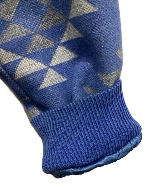 COUNTRY SOPHISTICATES by Pendleton（カントリーソフィスティケートバイペンドルトン）COUNTRY SOPHISTICATES by Pendleton (カントリーソフィスティケートバイペンドルトン) ネイティブ柄ウールジャケト ブルー サイズ:Mの古着・服飾アイテム