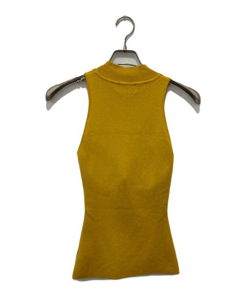 NICENICE MOMENT（ナイスナイス モーメント）NICENICE MOMENT (ナイスナイス モーメント) カップ付きノースリーブニット イエロー サイズ:FREEの古着・服飾アイテム