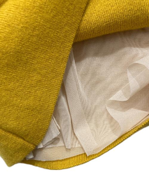 NICENICE MOMENT（ナイスナイス モーメント）NICENICE MOMENT (ナイスナイス モーメント) カップ付きノースリーブニット イエロー サイズ:FREEの古着・服飾アイテム