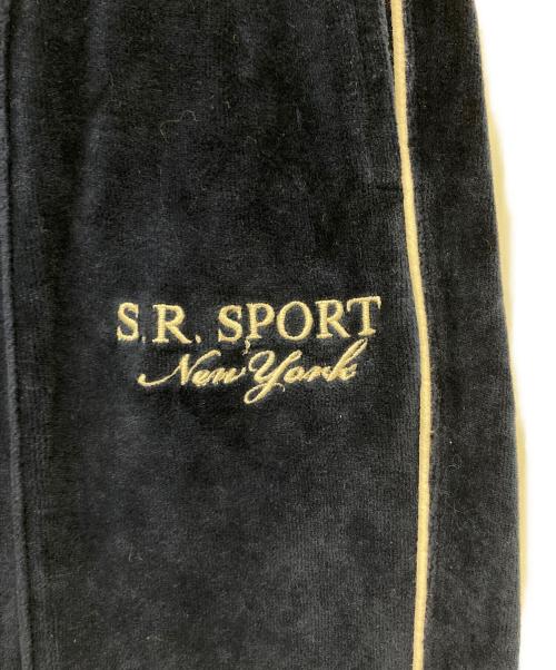 Sporty & Rich（スポーティーアンドリッチ）Sporty & Rich (スポーティーアンドリッチ) ベロアトラックパンツ ネイビー サイズ:Sの古着・服飾アイテム