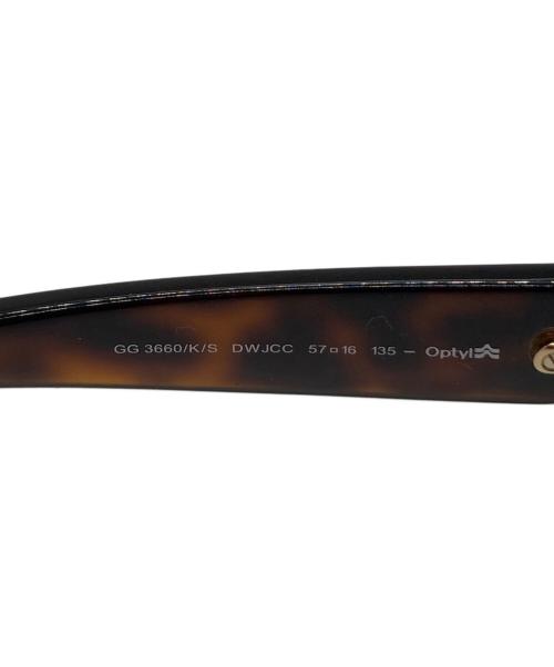 GUCCI（グッチ）GUCCI (グッチ) サングラス ブラウン サイズ:57□16の古着・服飾アイテム