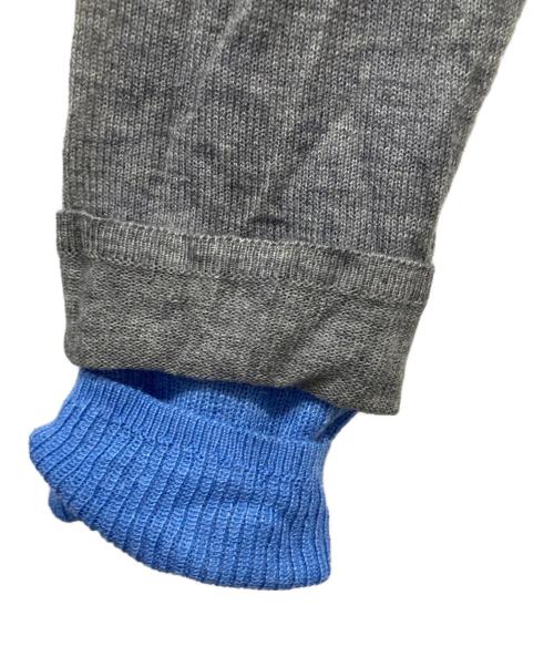 Snidel（スナイデル）Snidel (スナイデル) Sustainableレイヤードポロニットプルオーバー グレー×ブルー サイズ:Freeの古着・服飾アイテム