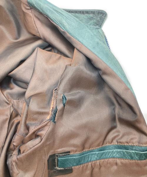 Schott（ショット）Schott (ショット) レザージャケット グリーン サイズ:Lの古着・服飾アイテム