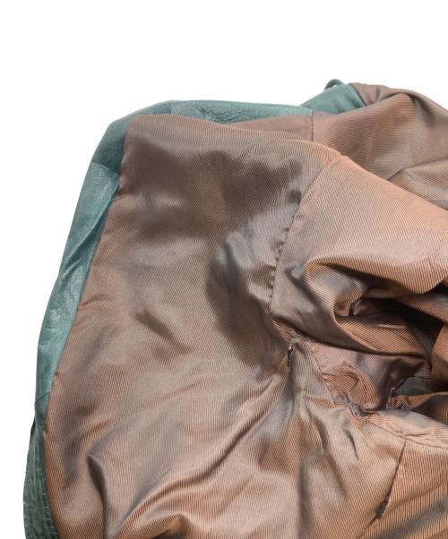 Schott（ショット）Schott (ショット) レザージャケット グリーン サイズ:Lの古着・服飾アイテム