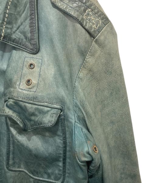 Schott（ショット）Schott (ショット) レザージャケット グリーン サイズ:Lの古着・服飾アイテム